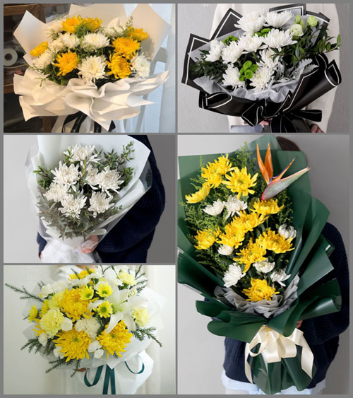 贵州六盘水盘县竹海镇独迷村白事花束代送